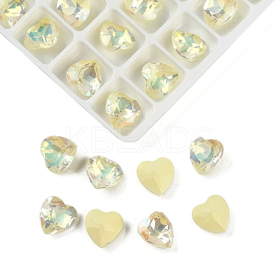 Pointed Back Glass Rhinestone Cabochons GGLA-S003-02F-1