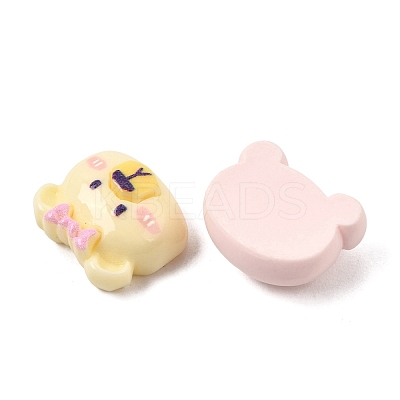 Animal Opaque Resin Cabochons RE-CBA2F5E-03-1