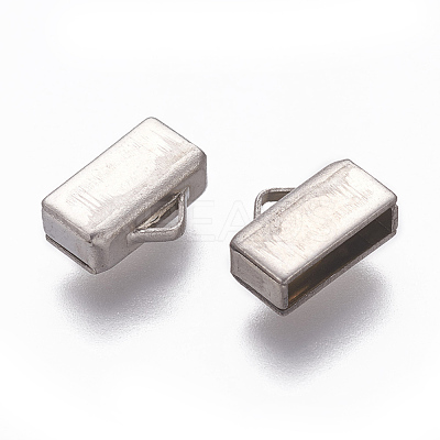 Tarnish Resistant 201 Stainless Steel Cord End STAS-L234-014P-1