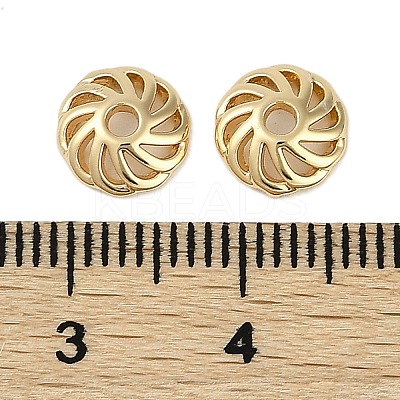 Brass Bead Caps KK-I719-11G-1