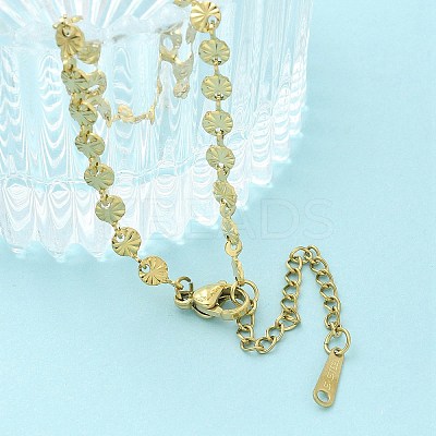304 Stainless Steel Link Chain Bracelets BJEW-C084-05G-1