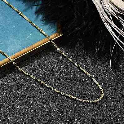 Rack Plating Brass Satellite Chain Necklaces for Women LS-NJEW-H049-01G-1