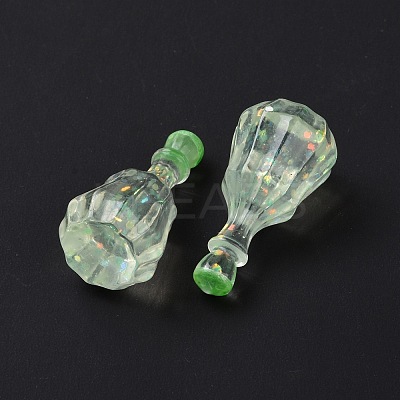 Dummy Bottle Transparent Resin Cabochon RESI-E025-06A-1