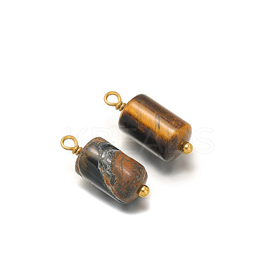 Natural Tiger Eye Pendants PW-WG1B1E4-02-1