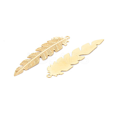 Rack Plating 304 Stainless Steel Filigree Pendants STAS-T057-36G-1