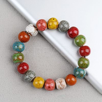 Handmade Porcelain Beaded Stretch Bracelets for Women FS-WG726AB-03-1