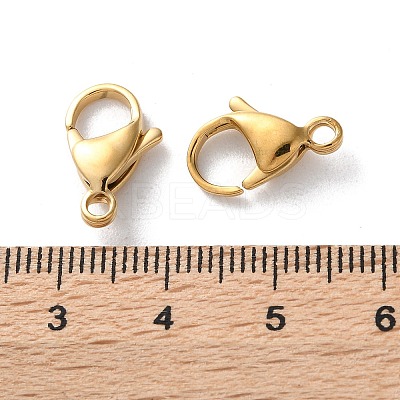 304 Stainless Steel Lobster Claw Clasps STAS-V007-01E-G-1
