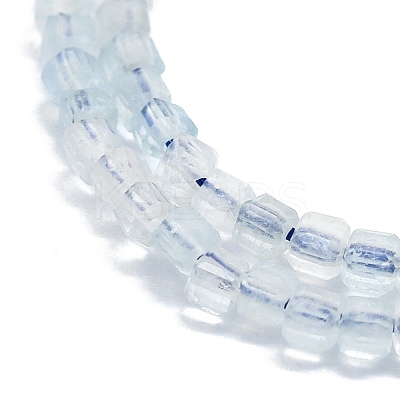 Grade A Natural Aquamarine Beads Strands G-P457-B01-09-1