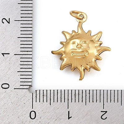 304 Stainless Steel Pendants STAS-P407-01F-G-1