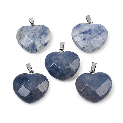 Natural Blue Aventurine(Dyed & Heated) Pendants G-A281-02P-07-1