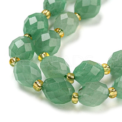 Natural Gemstone Green Aventurine Beads Strands G-N342-56-1