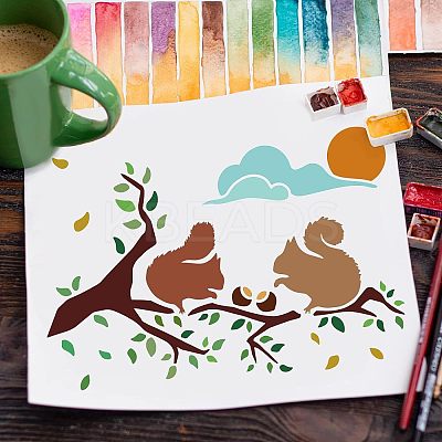 Plastic Reusable Drawing Painting Stencils Templates DIY-WH0202-298-1