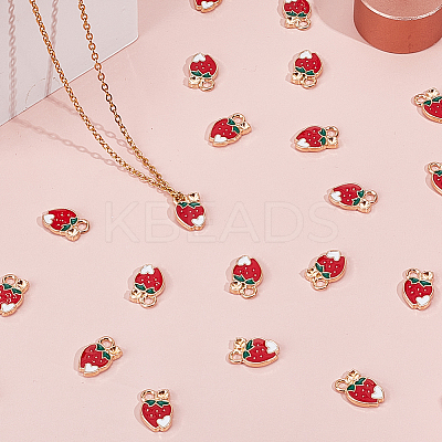 80Pcs Alloy Enamel Charms ENAM-SC0007-13-1
