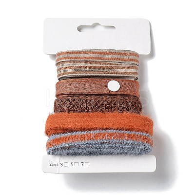 18 Yards 6 Styles Polyester Ribbon SRIB-C001-D08-1