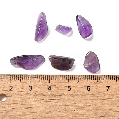 Natural Amethyst Chip Beads G-Q193-02B-1