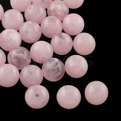 Round Imitation Gemstone Acrylic Beads OACR-R029-16mm-25-1