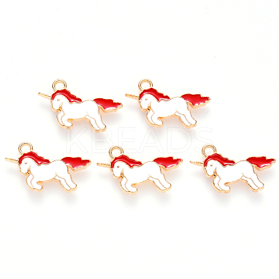 Alloy Enamel Pendants X-ENAM-S121-036A-1