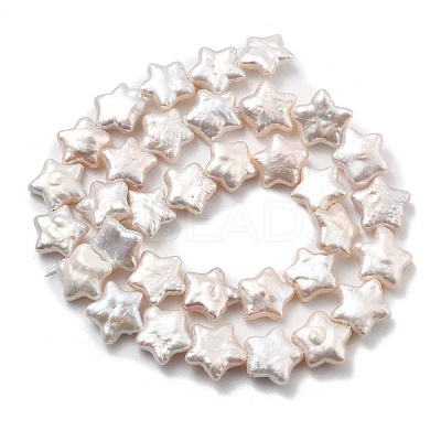 Natural Baroque Keshi Pearl Beads Strands PEAR-P064-04B-02A-1