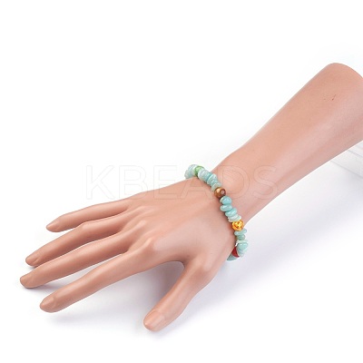 Chakra Jewelry Stretch Bracelets BJEW-JB03941-03-1