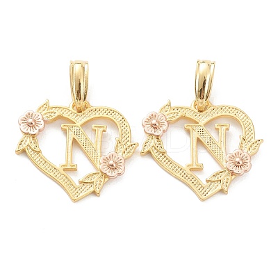 Real 18K Gold Plated Brass  Pendants KK-J042-43G-N-1