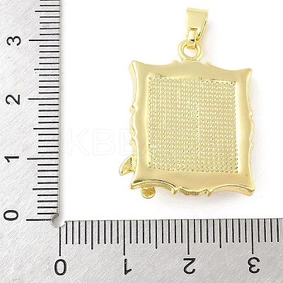 Brass Enamel Pendants KK-Z101-09G-B02-1