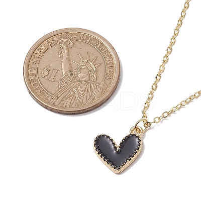Alloy Enamel Heart Pendants Necklaces NJEW-JN04772-02-1