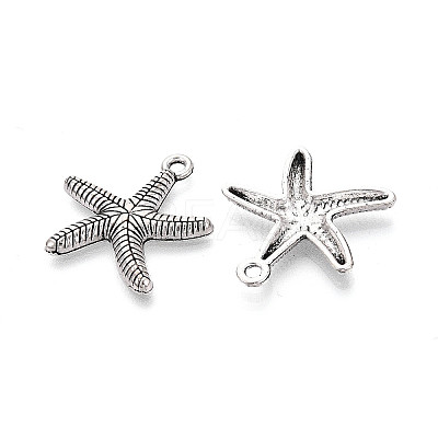 Tibetan Style Alloy Pendants TIBEP-T054-09AS-1