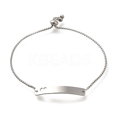 Non-Tarnish 304 Stainless Steel Box Chain Slider Bracelets LS-BJEW-M233-05P-1