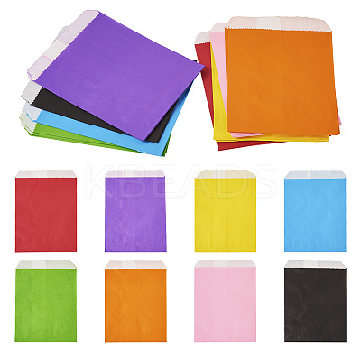 40Pcs 8 Colors Eco-Friendly Kraft Paper Bags AJEW-TA0001-70-1