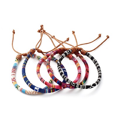 Ethnic Cord Anklet for Girl Women AJEW-AN00449-1