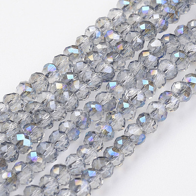 Electroplate Glass Bead Strands GLAA-A024C-HR12-1