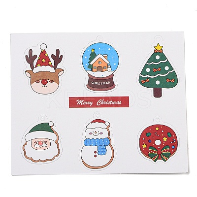 6 Styles Christmas Paper Gift Tag Display Cards LS-CDIS-Q006-01A-1