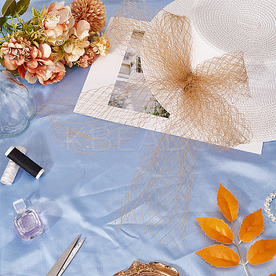Big Eye Mesh Polyester Organza Veil DIY-WH0028-94C-1