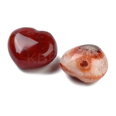 Natural Red Agate Heart Love Healing Stones G-G125-01B-1