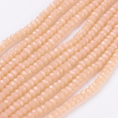 Opaque Glass Beads Strands EGLA-K010-B11-1