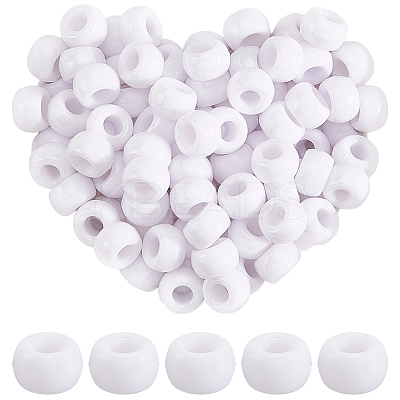 800Pcs Opaque Plastic Beads KY-SP0001-47A-1
