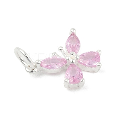 925 Sterling Silver Micro Pave Cubic Zirconia Pendants LS-STER-Q002-03B-1