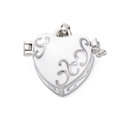 Brass Enamel Locket Pendants KK-F894-15P-01-1