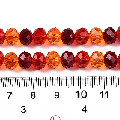 Transparent Glass Beads Strands X-GLAA-T023-08D-1