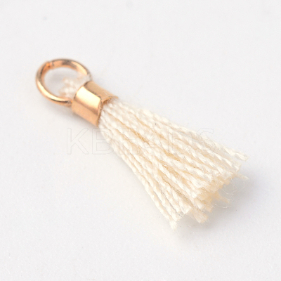 Polycotton(Polyester Cotton) Tassel Pendant Decorations X-OCOR-S102-19-1