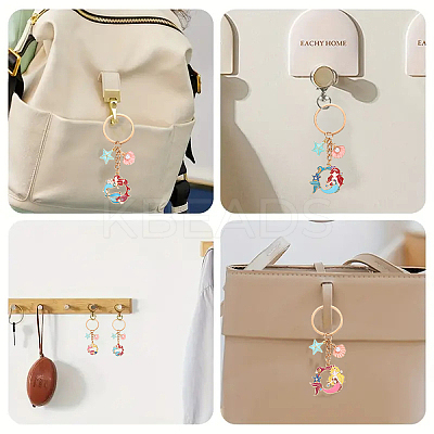 Brass & Alloy Enamel Keychain KEYC-YW00160-01-1