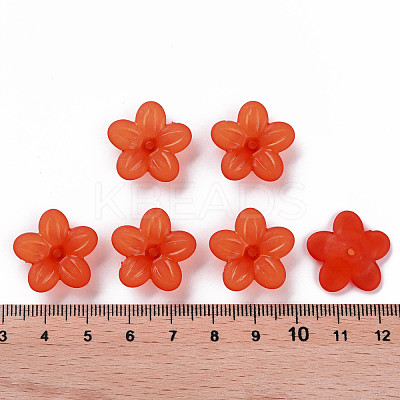Frosted Acrylic Bead Caps MACR-S371-08A-726-1