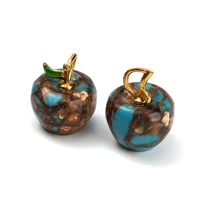 Dyed Synthetic Turquoise Pendants GG-CBAA20A-07G-04-1