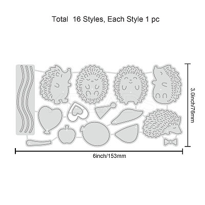 Carbon Steel Cutting Dies Stencils DIY-WH0309-005-1