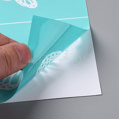 2Pcs Self-Adhesive Silk Screen Printing Stencil DIY-OC0008-013-1