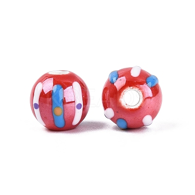 Handmade Porcelain Ceramic Beads PORC-Q005-03H-1