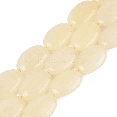 Dyed Natural White Jade Beads Strands G-N370-01A-17-1
