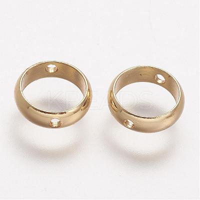 Rack Plating Brass Bead Frames KK-A142-010G-1