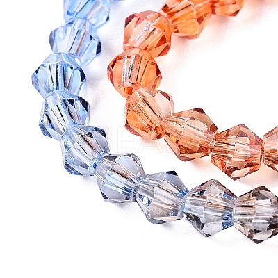 Gradient Color Baking Paint Glass Bead Strands X1-DGLA-A039-T2mm-A014-1