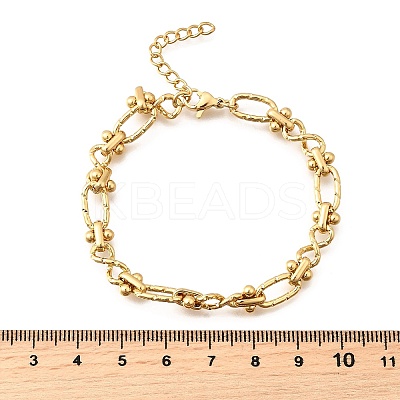 304 Stainless Steel Oval & Infinity Link Chain Bracelets for Women BJEW-K226-14C-G-1